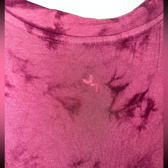 JoyLab Tie Dye Burgundy Red Muscle Tee - Picture 3 of 3